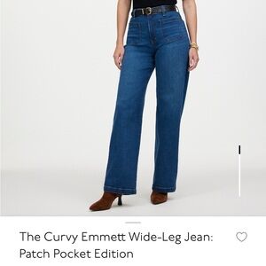 Madewell Curvy Emmett Wide-Leg Jeans